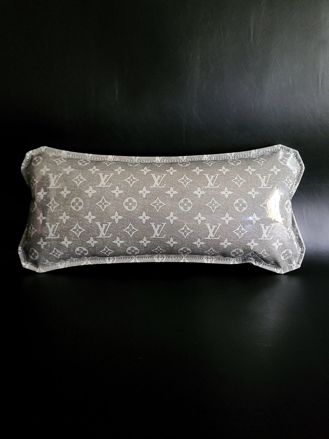 grey LV pillow